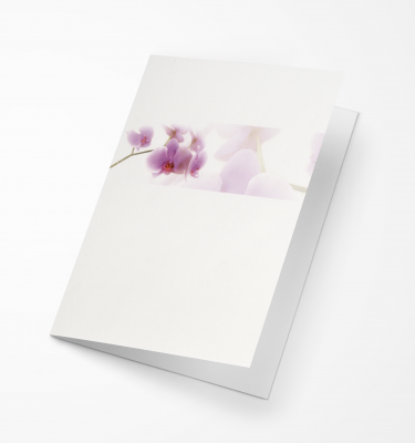Rouwkaart Nova Memoria - Orchidee in Balk